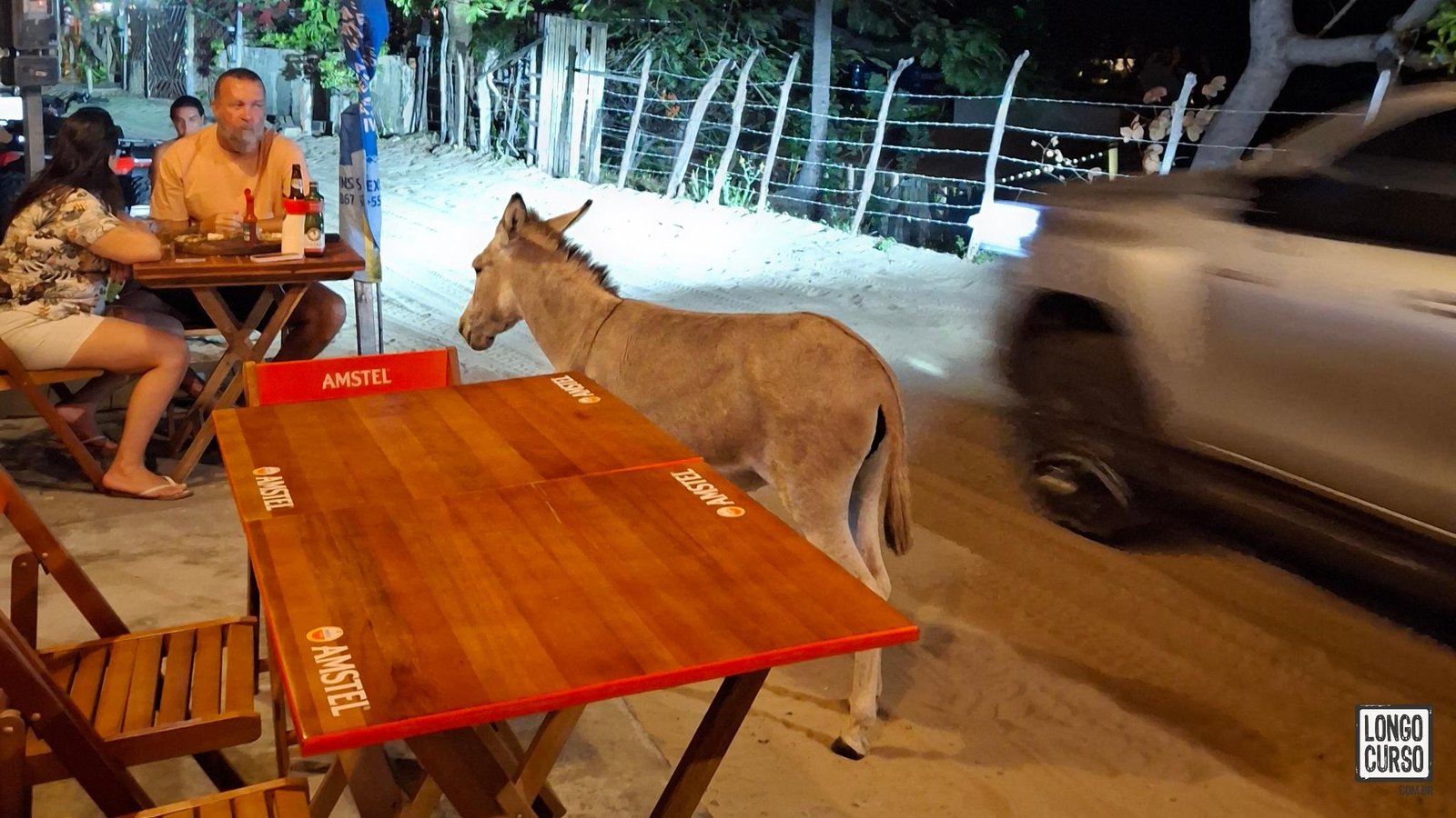 Jantar na Pizzaria dos Santos com visita inusitada